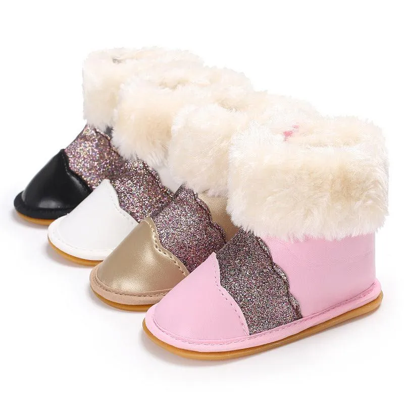 0-1 Year old beef tendon rubber sole non-slip shoes