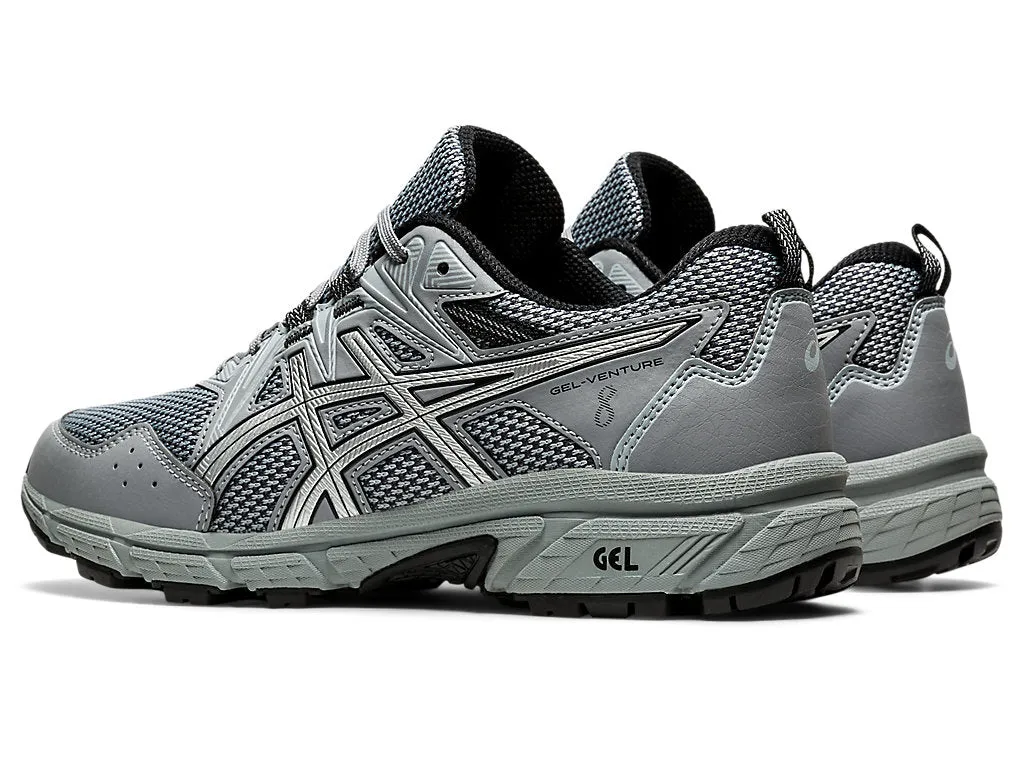 1012A708 ASICS WOMEN'S GEL-VENTURE 8 RUNNING SHOES, SIZE 8.5, SHEET ROCK/SILVER - Like New