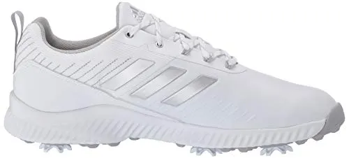 adidas Women's W Response Bounce 2 Golf Shoe, FTWR White/Silver Metallic/Grey Two, 8.5 Medium US