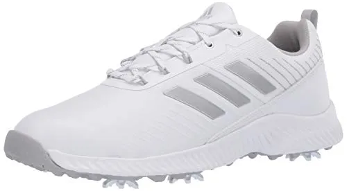 adidas Women's W Response Bounce 2 Golf Shoe, FTWR White/Silver Metallic/Grey Two, 8.5 Medium US
