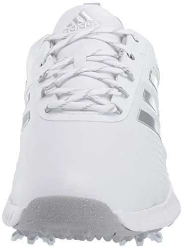 adidas Women's W Response Bounce 2 Golf Shoe, FTWR White/Silver Metallic/Grey Two, 8.5 Medium US