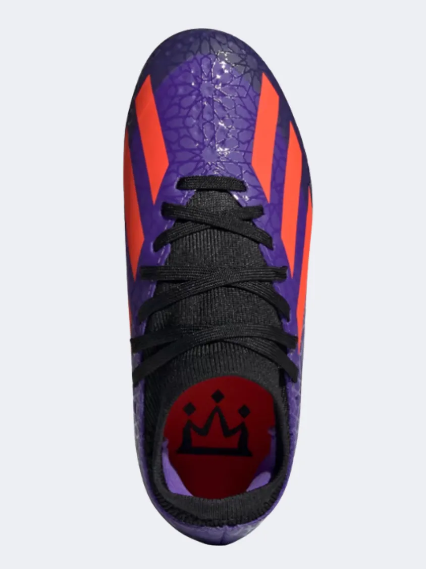 Adidas X Crazyfast Ms.3 Kids Football Shoes Purple/Solar Red