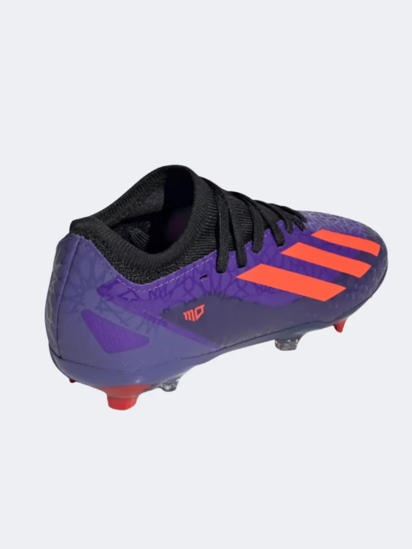 Adidas X Crazyfast Ms.3 Kids Football Shoes Purple/Solar Red