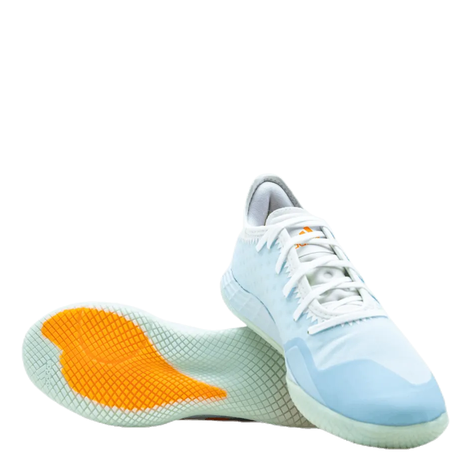 Adizero Fastcourt Handball Shoes Sky Tint / Cloud White / Signal Orange