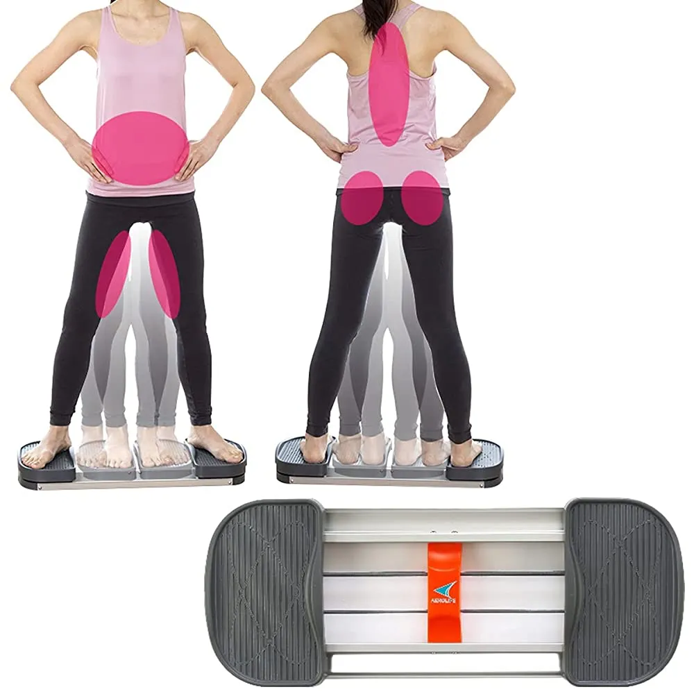 Aero Life DR-3180 Adductor Core Exercise, Stepper, Leg Slider, Training, Quiet, Foot Health Equipment, Exercise Equipment, Health, Quiet, Adductor, Exercise, Indoor Exercise, Home Training, Telework