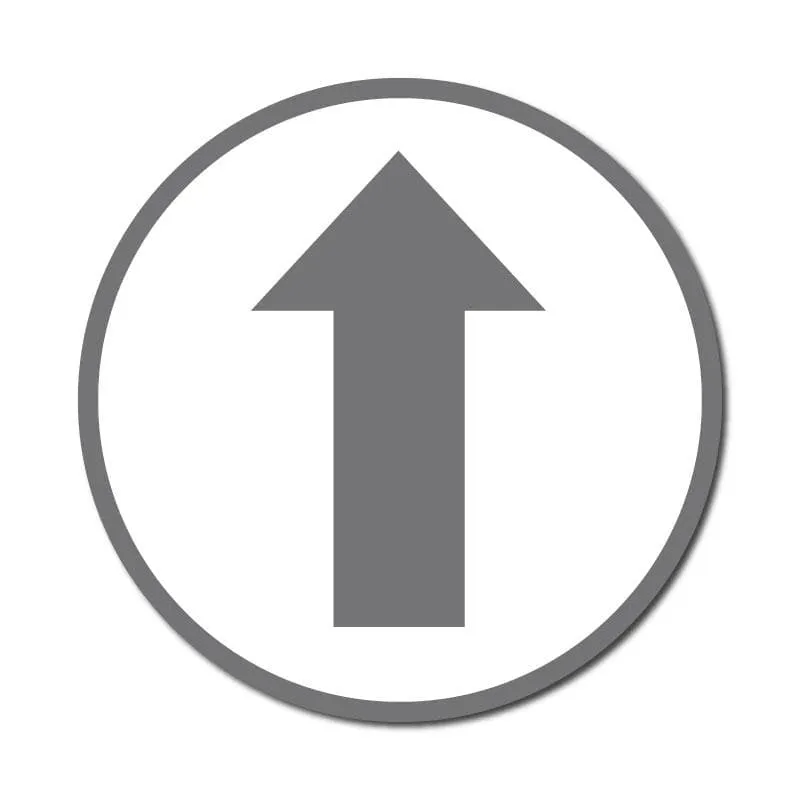 Arrow, Vinyl Circular Sticker, 10 pack – 105mm and 300mm, Various Colours Available