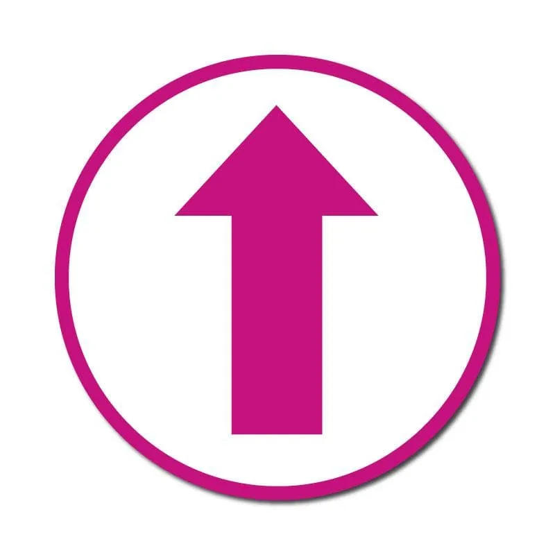 Arrow, Vinyl Circular Sticker, 10 pack – 105mm and 300mm, Various Colours Available