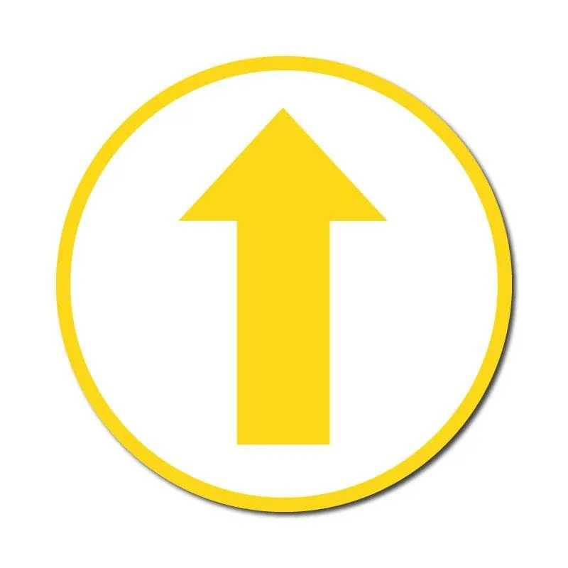 Arrow, Vinyl Circular Sticker, 10 pack – 105mm and 300mm, Various Colours Available