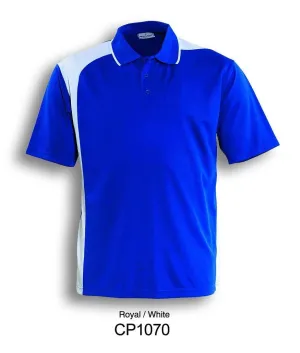 Asymmetrical Golf Polo - Royal/White