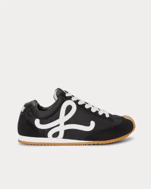 Ballet Runner 2.0 Nylon & Calfskin Black / White Low Top Sneakers
