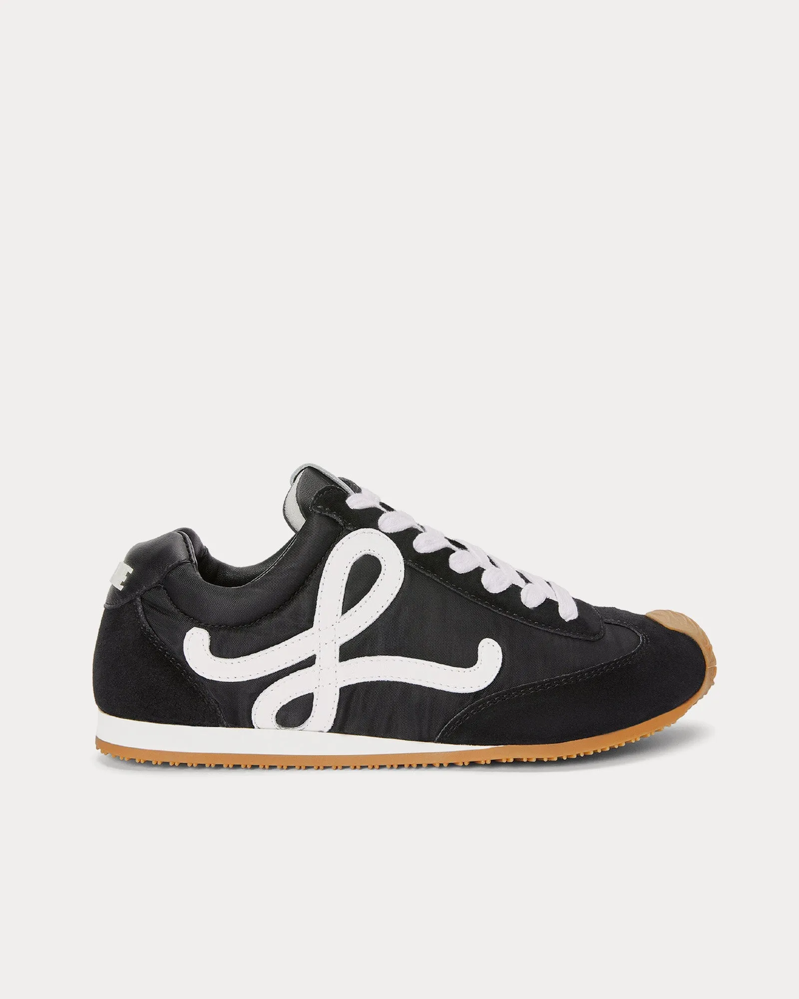 Ballet Runner 2.0 Nylon & Calfskin Black / White Low Top Sneakers