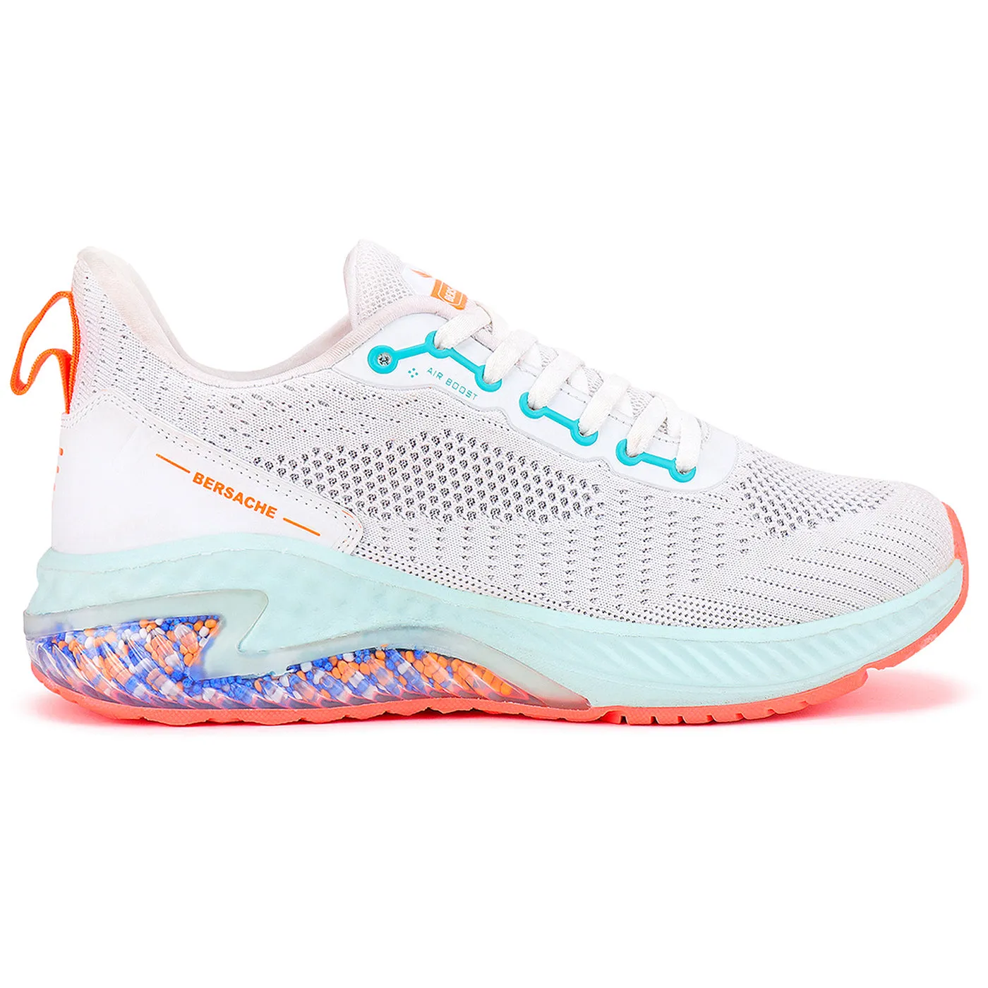 Bersache Lightweight Sports Running Shoes For Men White-9036