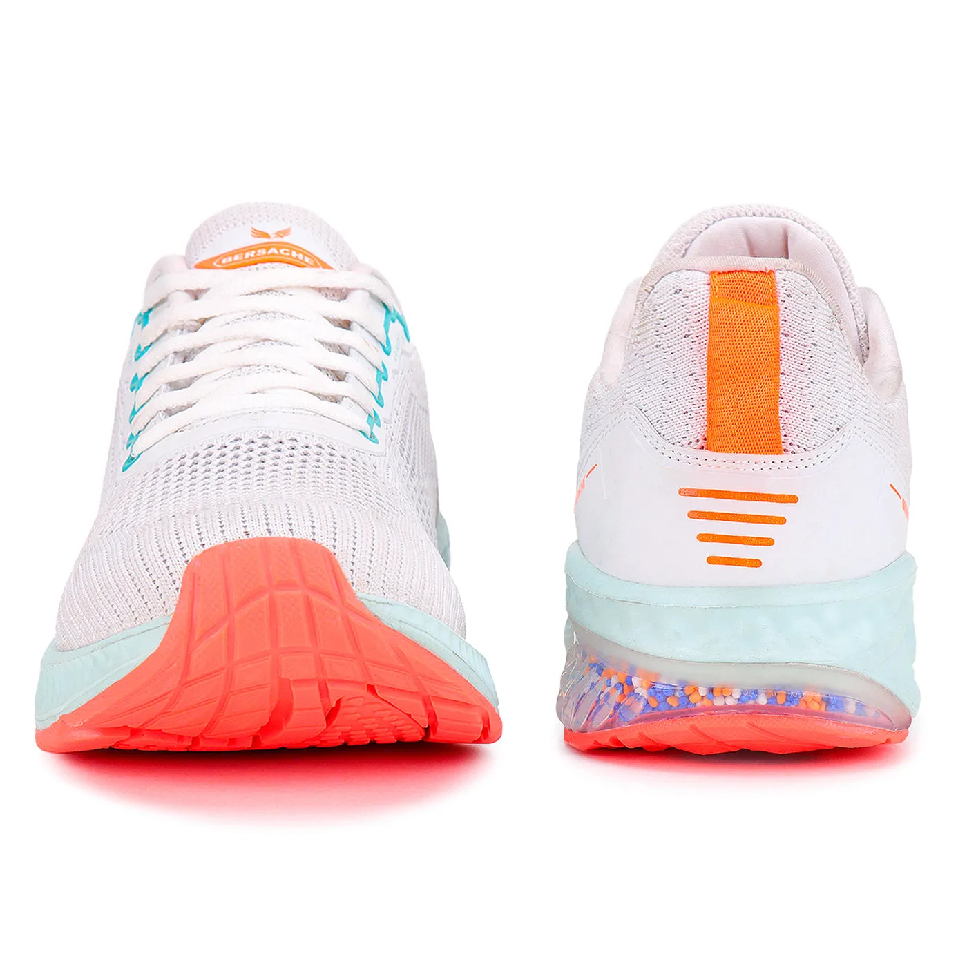 Bersache Lightweight Sports Running Shoes For Men White-9036