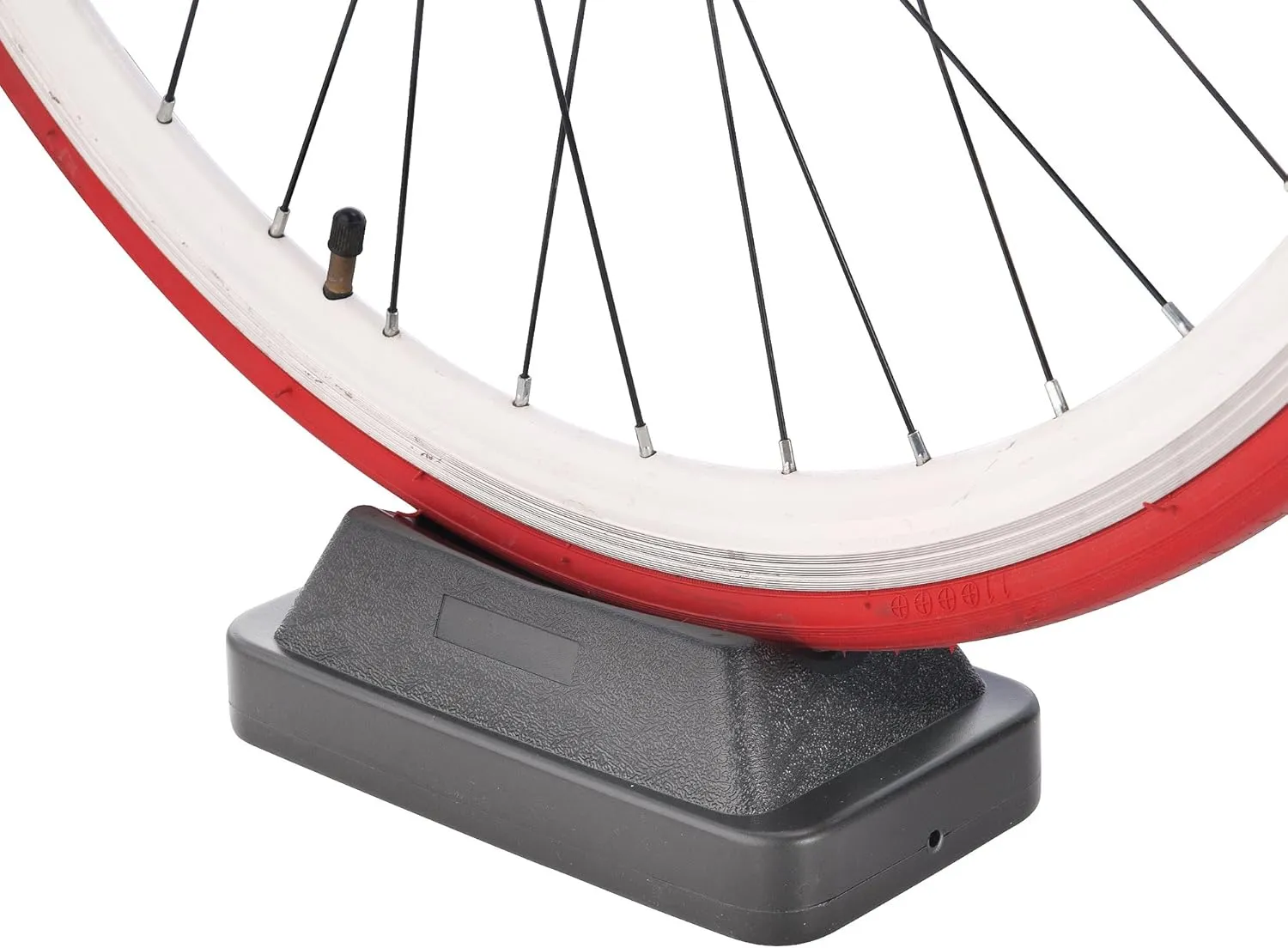 Bike Lane Exercise Bike Trainer - Indoor Bicycle Training Stand With Quiet 5-Level Magnetic Resistance and Front Wheel Riser Block By Black 15.75" x 18.5" x 21.5"
