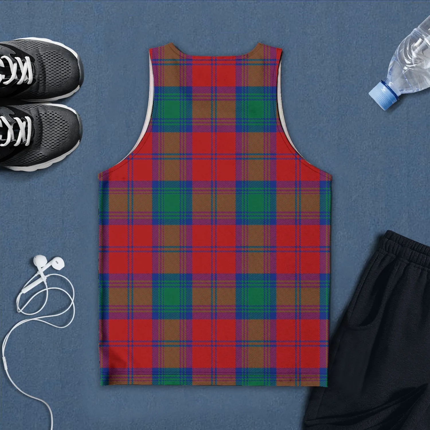 Byres (Byses) Tartan Mens Tank Top with Family Crest