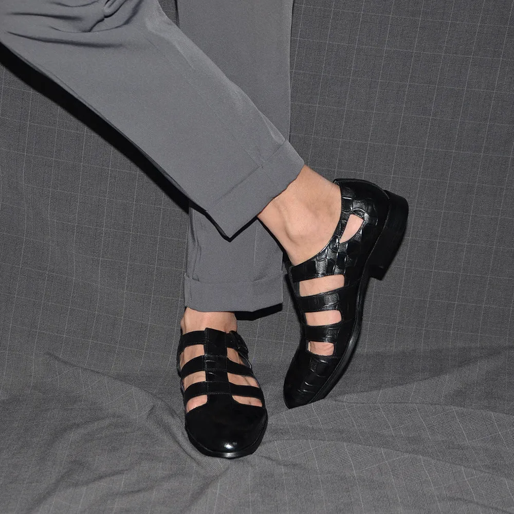 ChicLeather Round Toe Buckle Casual Shoes