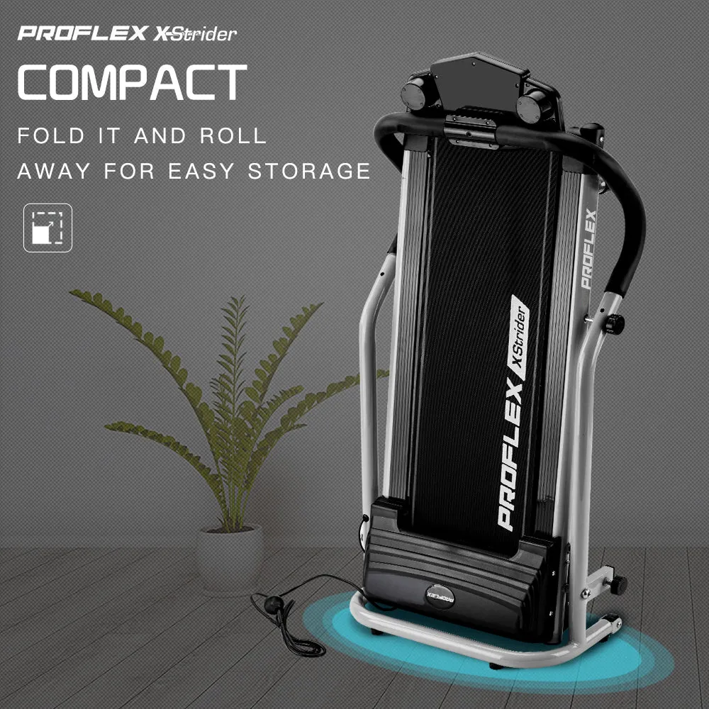 Compact Electric Treadmill w/ LED Display & 4 Programs - PROFLEX