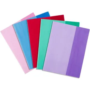 Contact Book Sleeves 9 X 7 Inch Assorted Pack 5