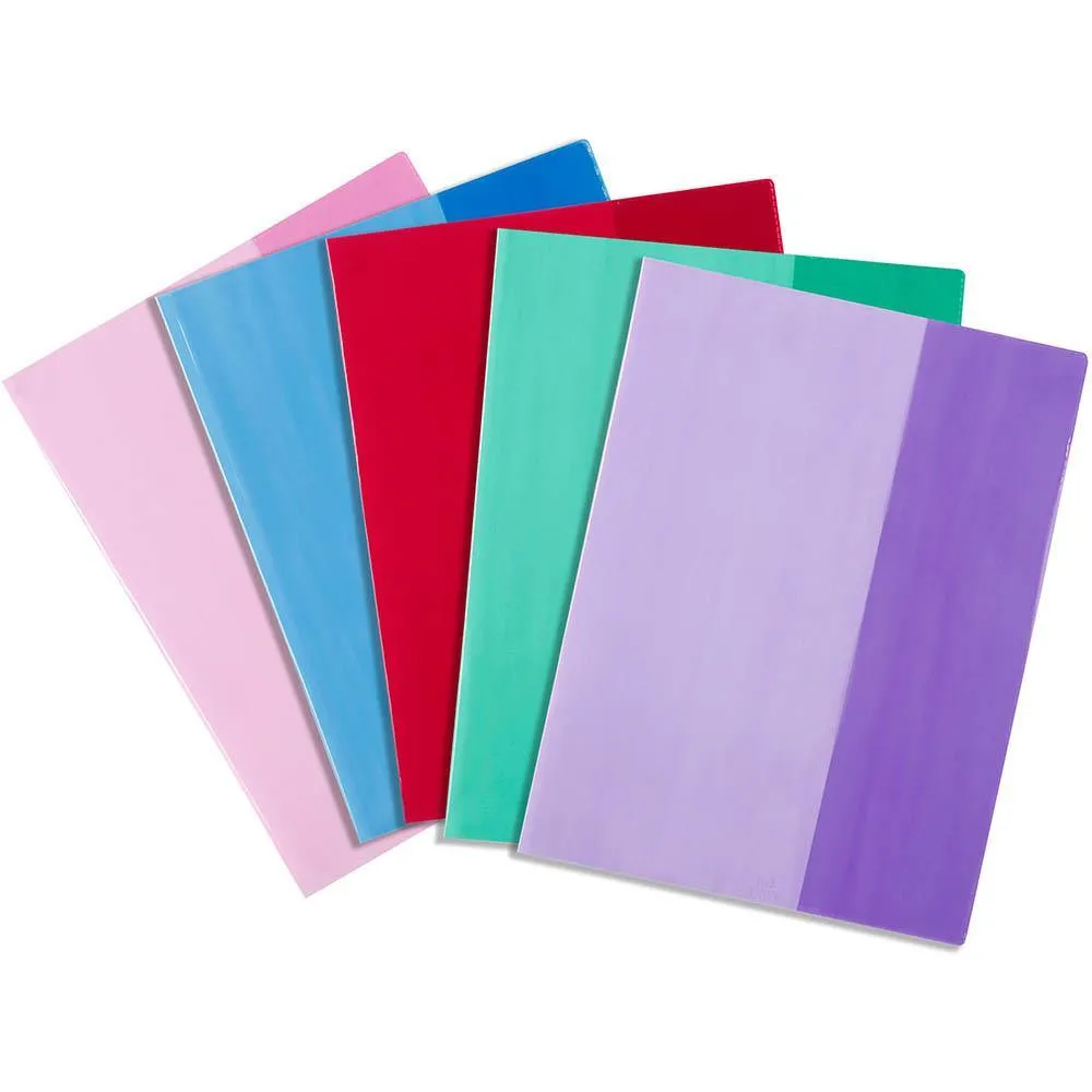 Contact Book Sleeves 9 X 7 Inch Assorted Pack 5