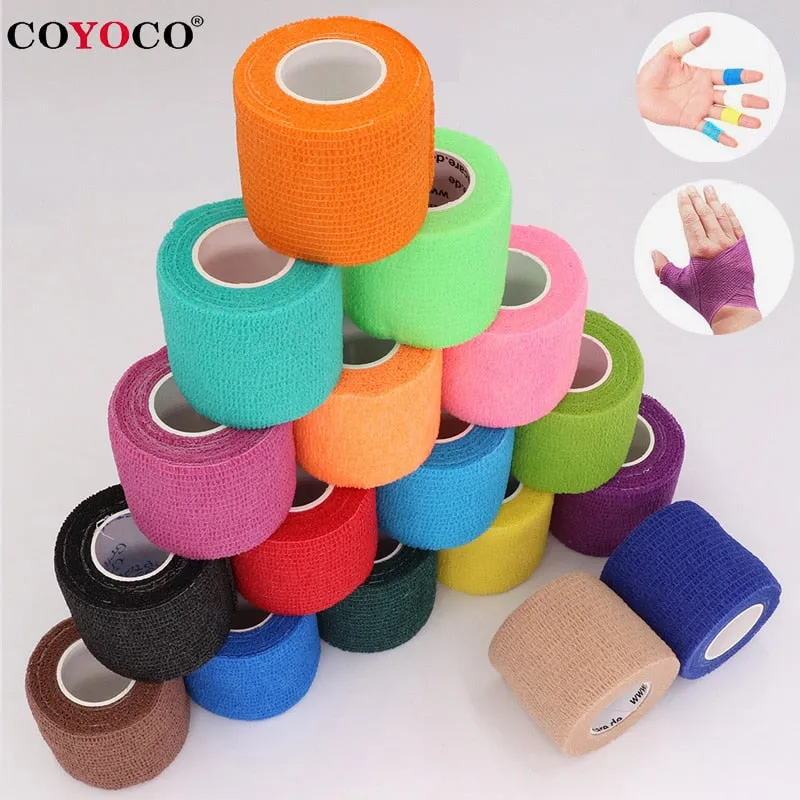 COYOCO Colorful Sport Self Adhesive Elastic Bandage Wrap Tape 4.5m