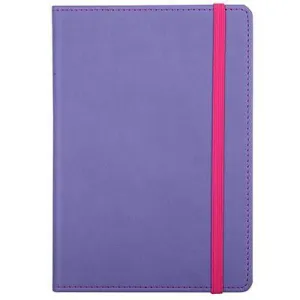 Cumberland Notebook Pu Cover With Elastic Closure 72 Leaf A6 Purple