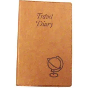 Cumberland Travel Diary Embossed Pu Cover 170 X 100Mm Tan