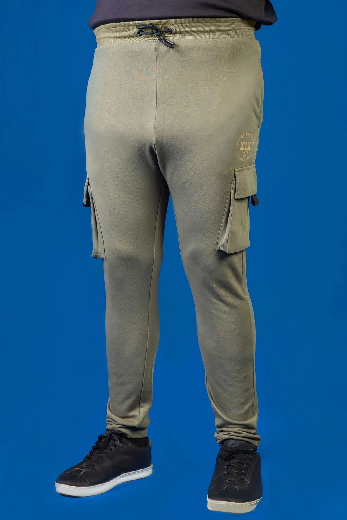 Dusty Olive Ultimate Heroism Printed Trouser (Plus Size) - W23 - MTR092P