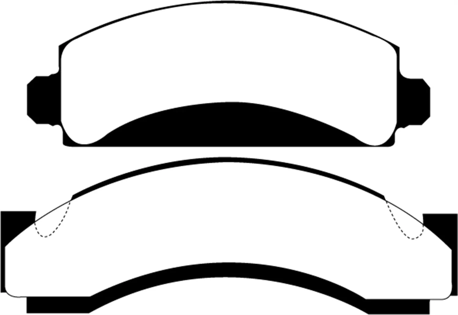 EBC Brakes DP61241 6000 Series Greenstuff Truck/SUV Brakes Disc Pads; FMSI Pad No. D149;