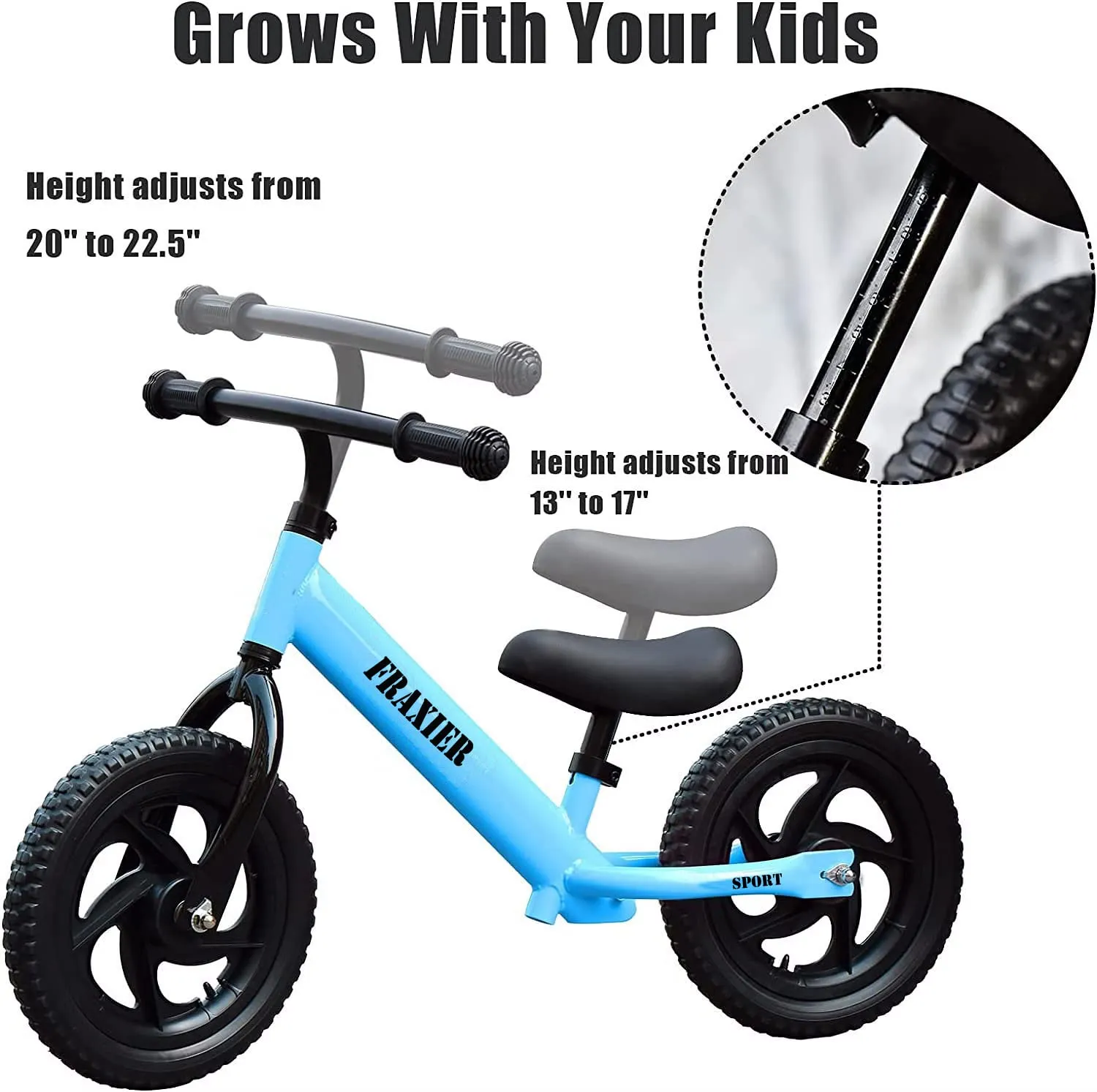 Entiq The Balance Learning Bicycle | Bike for Kids, Ages 1.5 to 5 Years (Blue)