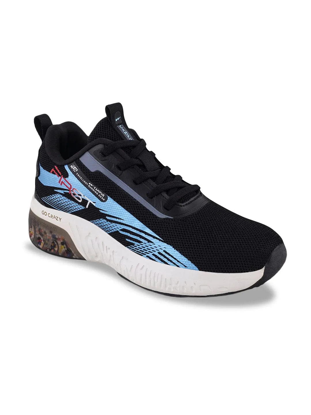 FIRST-CHILD Black Child Running Shoes