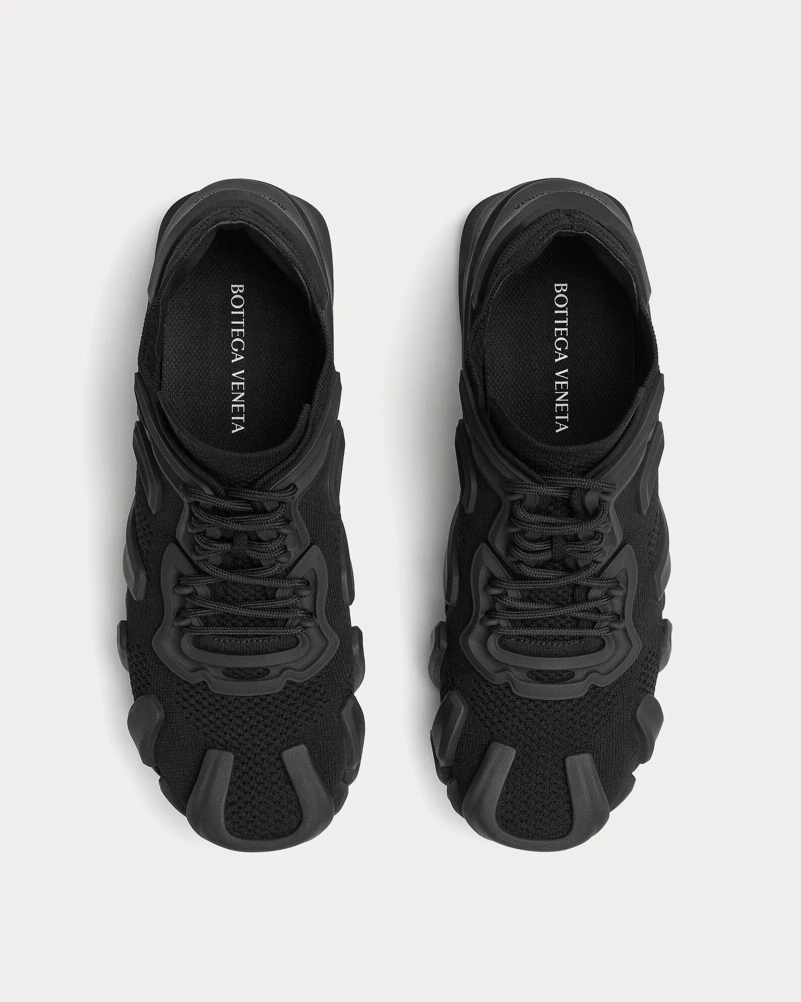 Flex Technical Knit Black Low Top Sneakers