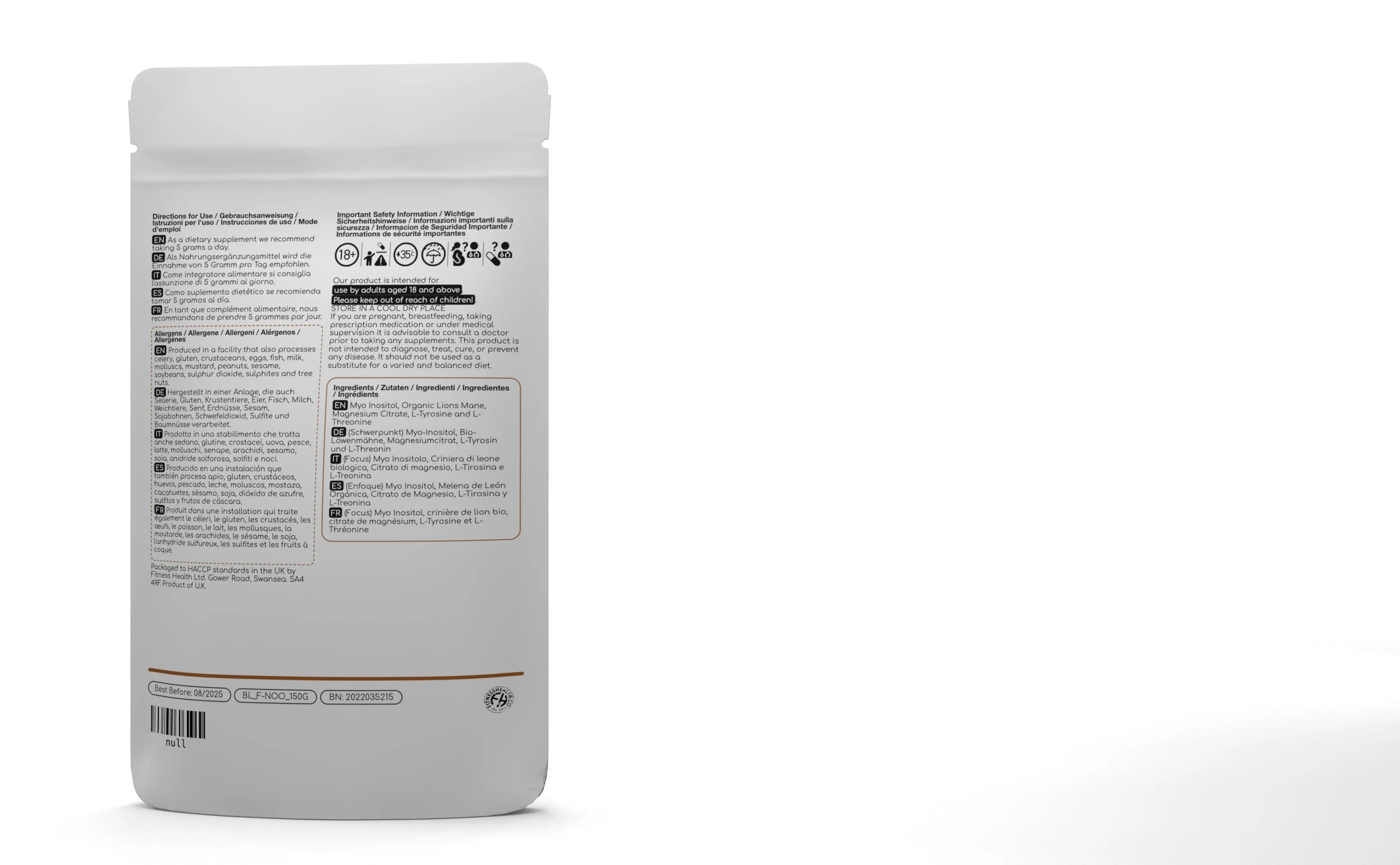 Focus Nootropic Blend 150g