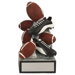 Football Trophy - Stacked Footballs (A3994)