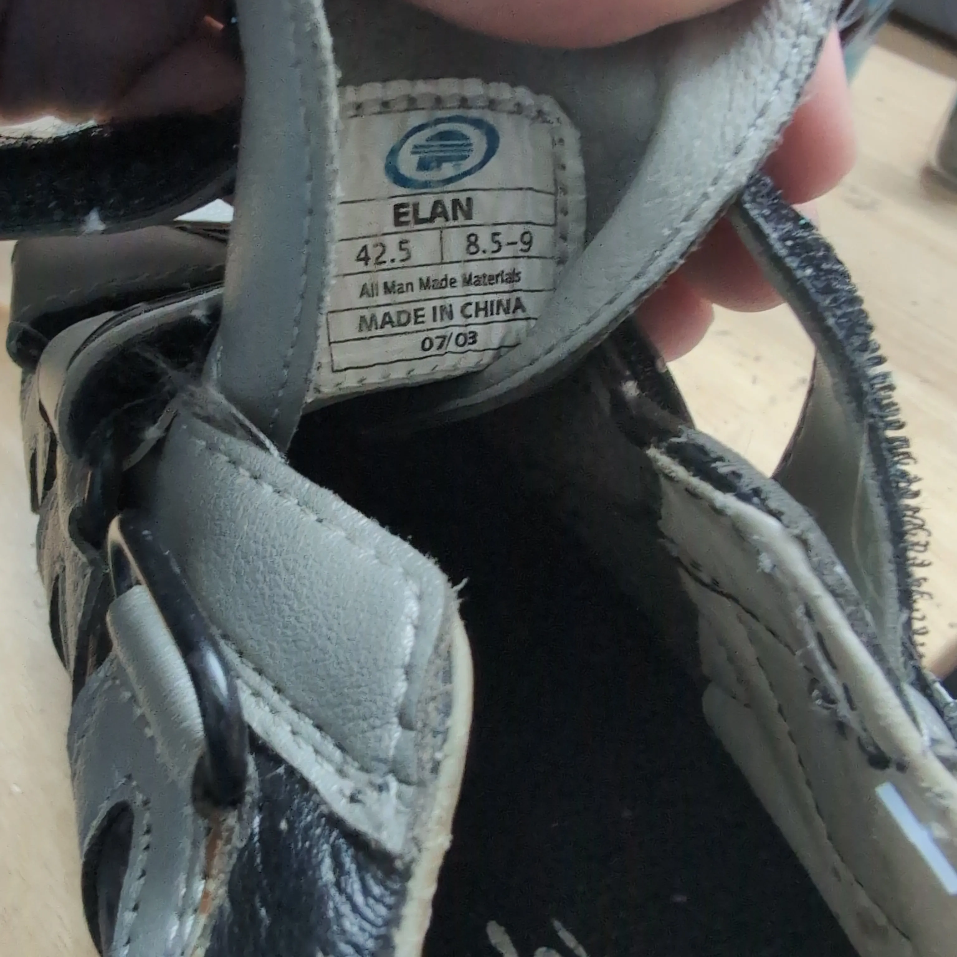 Forte Elan grey/black Mens 8.5 Used Biking Shoes