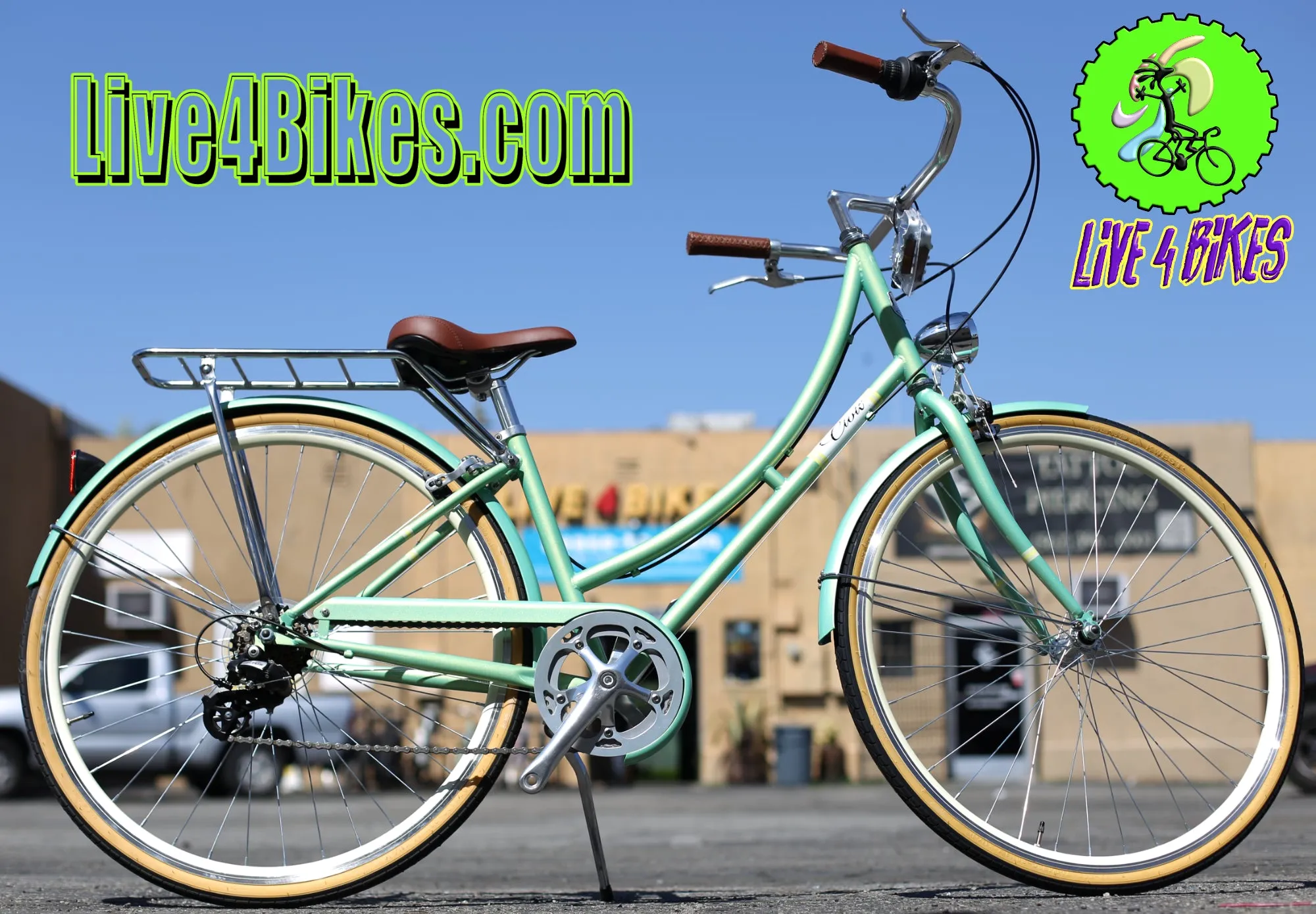 Golden Cycles Civic 7spd City Bike Step Through Frame   -Live4Bikes