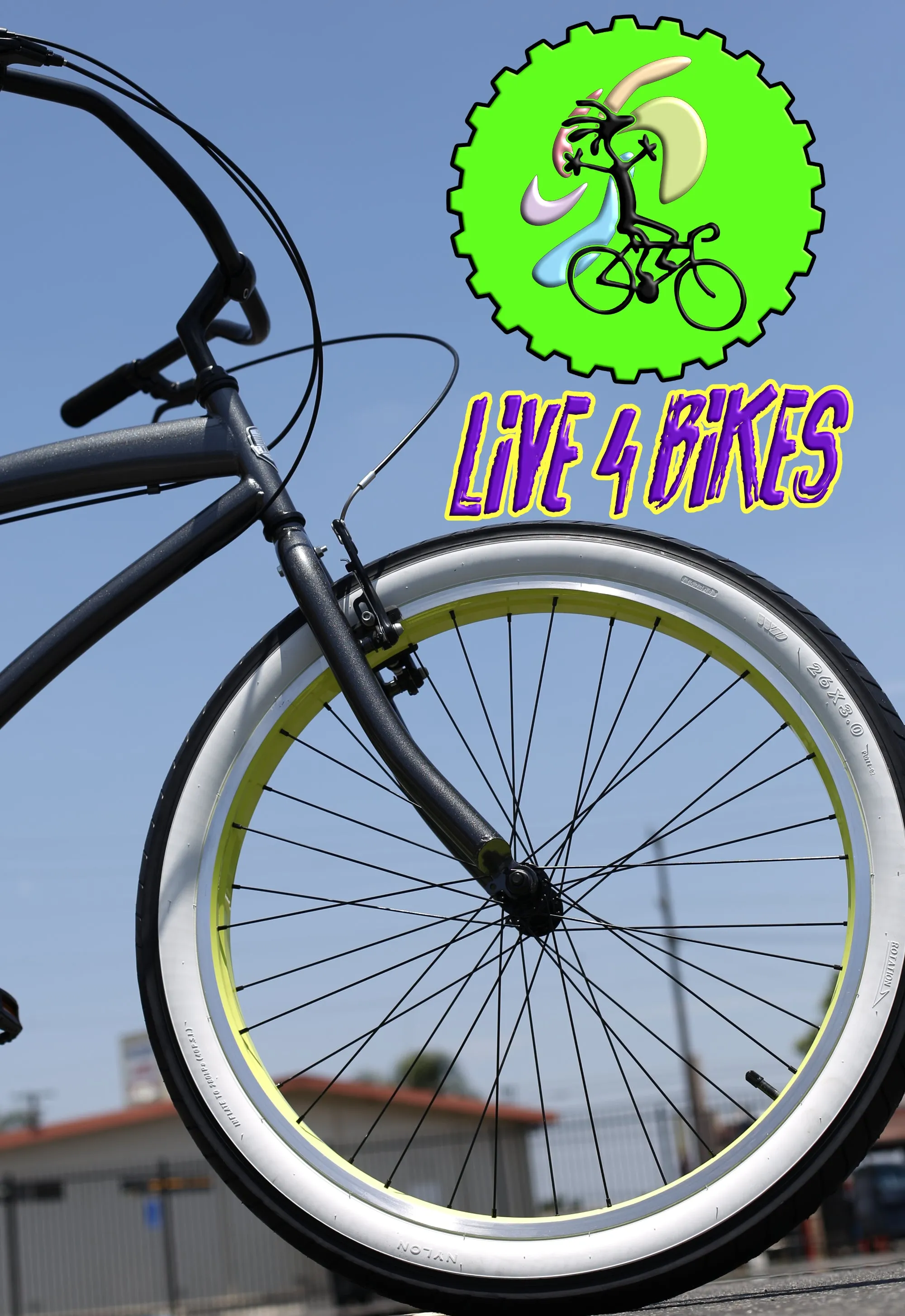 Golden Cycles Cobra  7 speed  Grey Hazard Beach Cruiser 26x3.00 - Live 4 Bikes