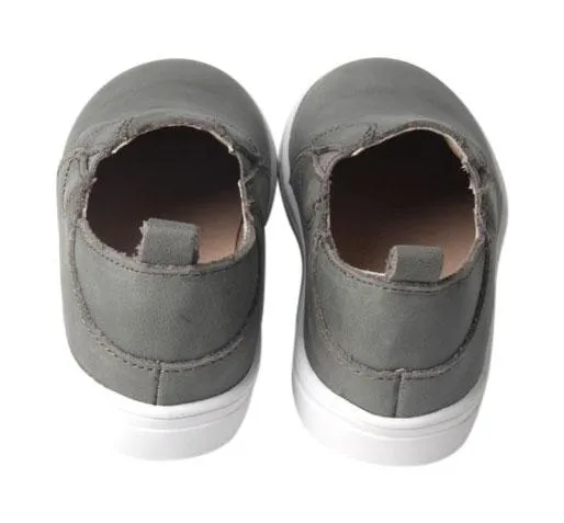 Gray - Slip On Sneakers - US Size 5-10 - Hard Sole