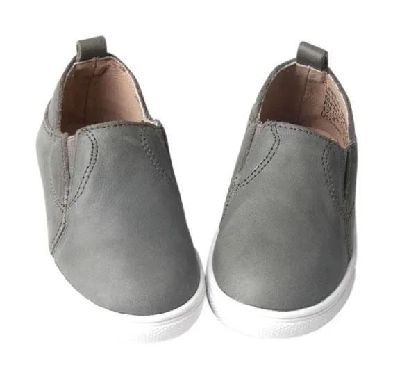 Gray - Slip On Sneakers - US Size 5-10 - Hard Sole