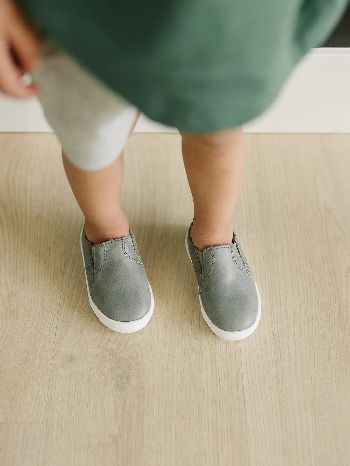 Gray - Slip On Sneakers - US Size 5-10 - Hard Sole