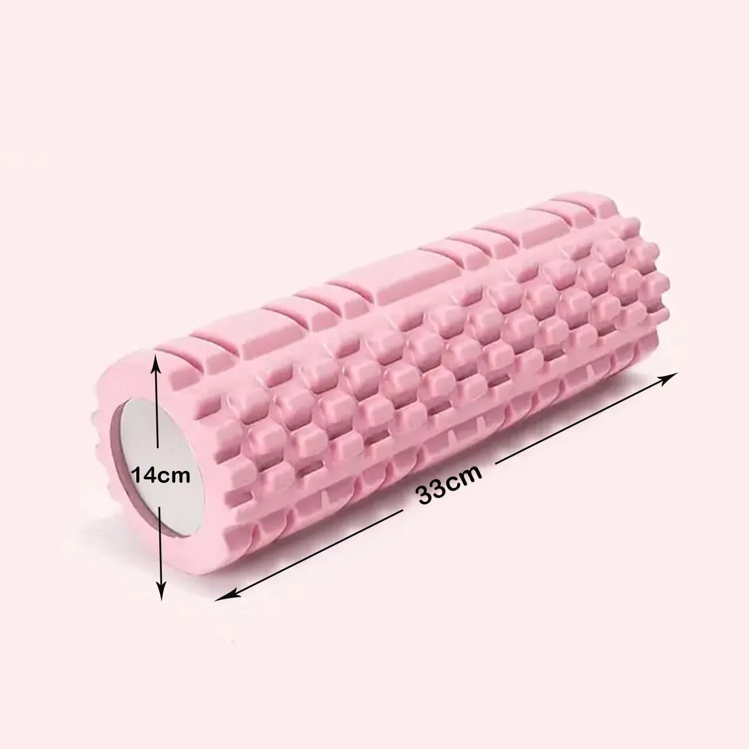 Kuber Industries Foam Roller For Exercise, Back Pain, Knee Pain-Pack of 6 (Pink)