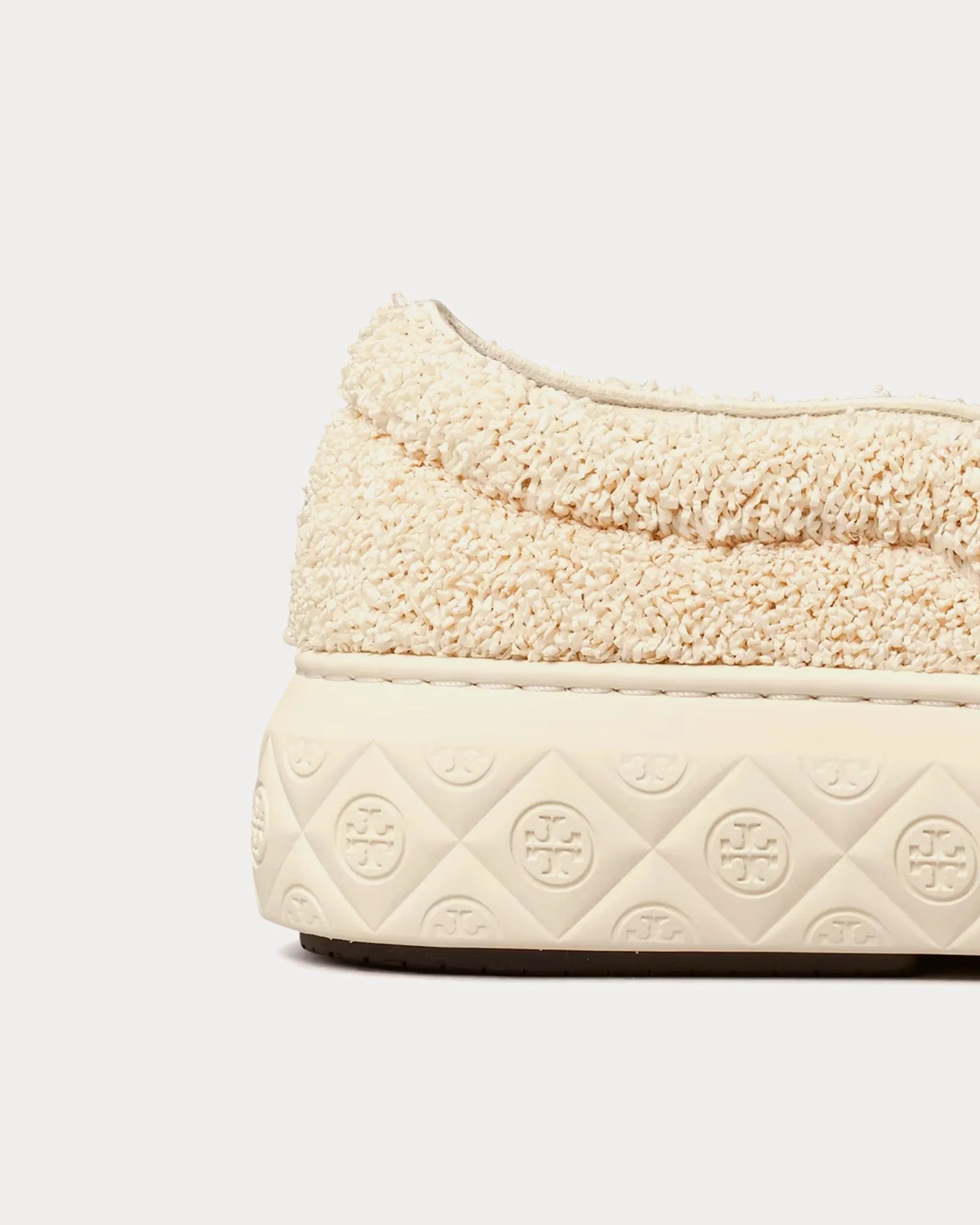 Ladybug Raffia & Leather New Ivory Slip On Sneakers