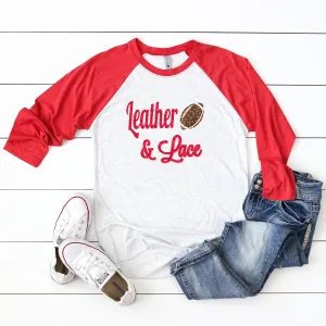 Leather & Lace Football Raglan