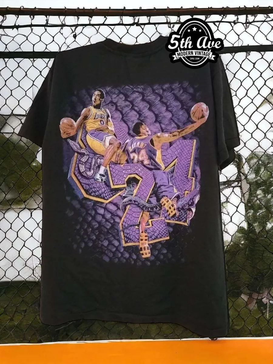 Legacy of the Black Mamba: Kobe Bryant Collage Tribute T-Shirt