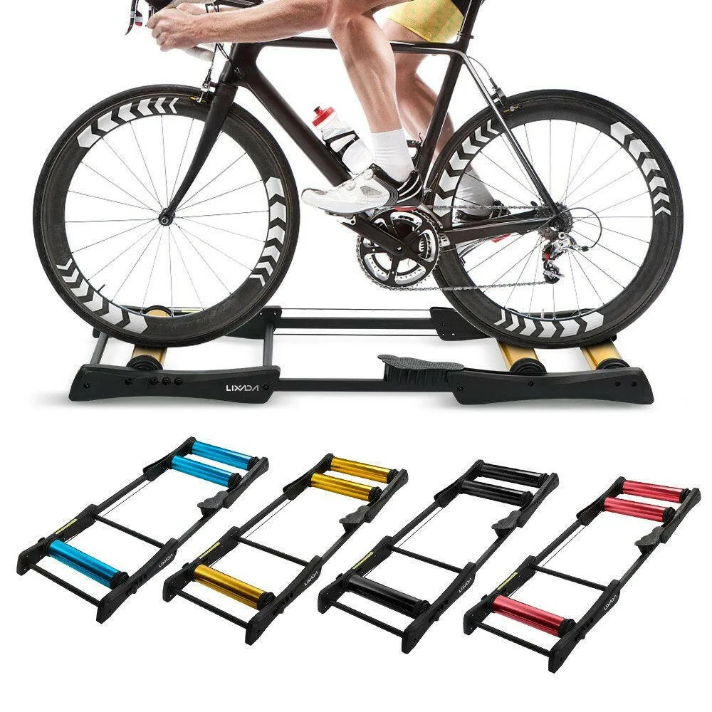 Lixada Bike Roller Trainer Indoor Bicycle Cycling Trainer Training Station Bike Exercise Fitness Stand Tool