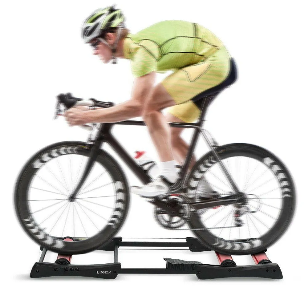 Lixada Bike Roller Trainer Indoor Bicycle Cycling Trainer Training Station Bike Exercise Fitness Stand Tool