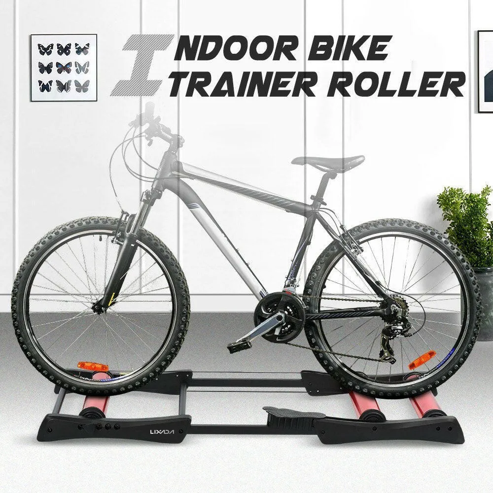 Lixada Bike Roller Trainer Indoor Bicycle Cycling Trainer Training Station Bike Exercise Fitness Stand Tool