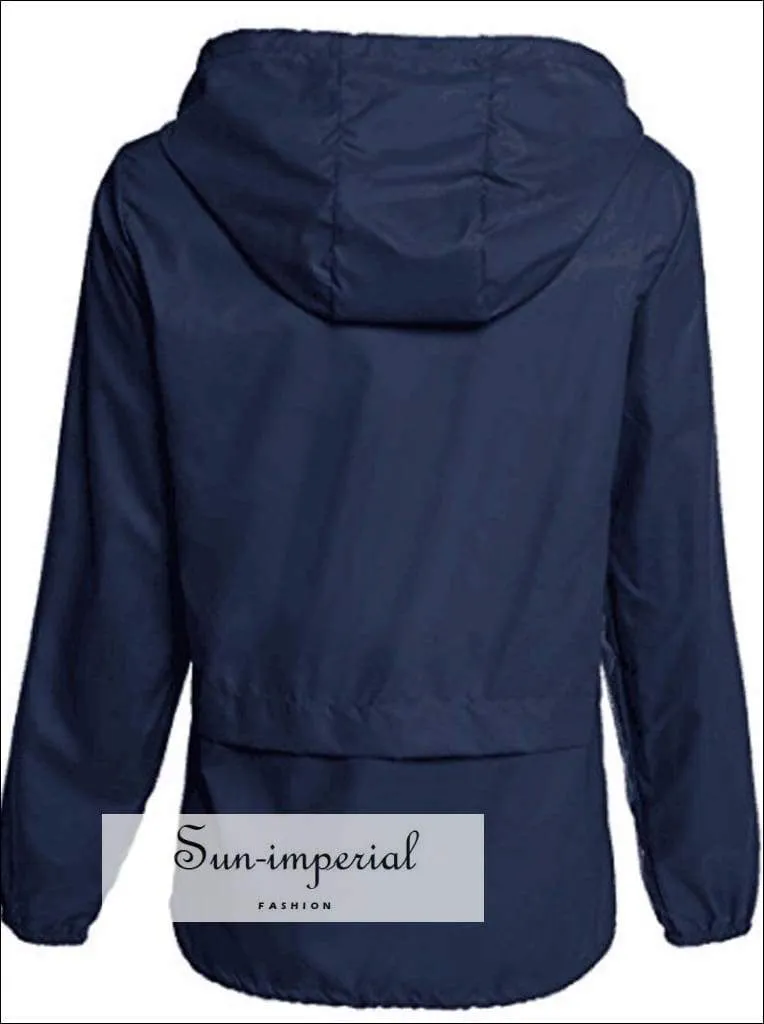Long Hooded Sports Jacket Women Coat Running Training plus Size Jacket Fashion Pocket Long Sleeve