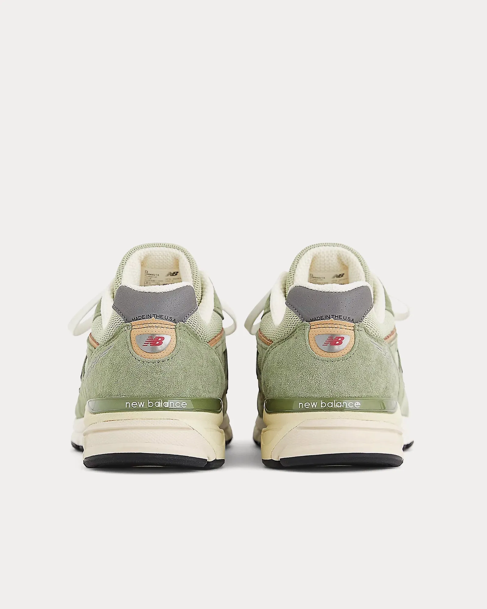 Made in USA 990v4 Olive / Incense Low Top Sneakers