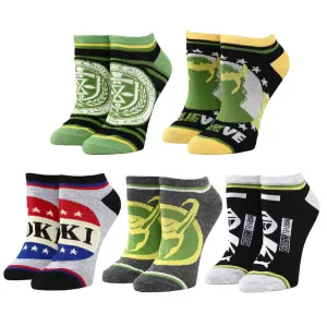 Marvel Studios Loki Series Political Campaign Ankle Socks 5-Pack