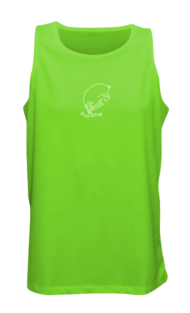 Men's Reflective Tank Top- Drinker with a Running Problem